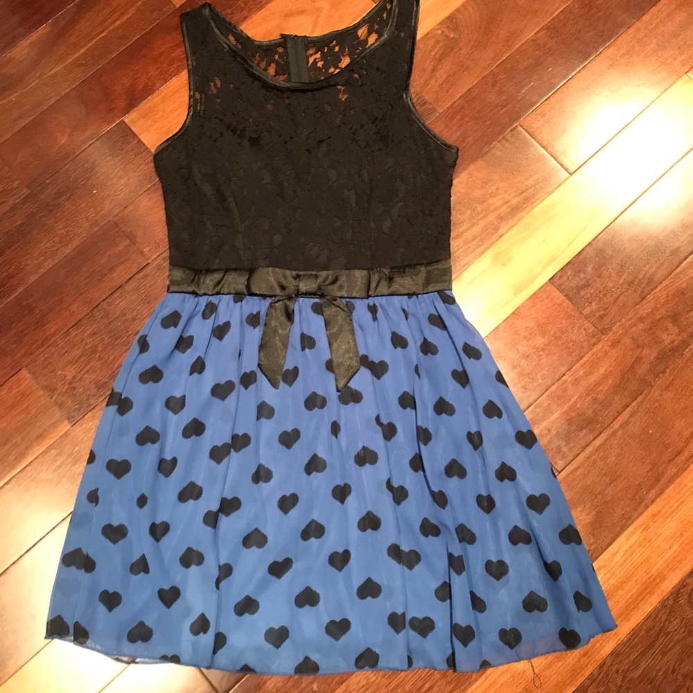NWT B. Smart cobalt blue & black dress